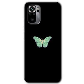Xiaomi Redmi Note 10 Butterfly Tree Baskılı Uyumlu Silikon Kılıf
