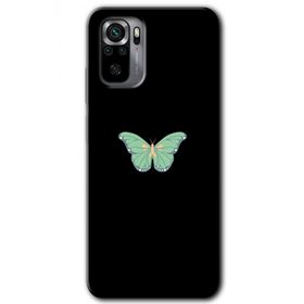Xiaomi Redmi Note 10 Butterfly Tree Baskılı Uyumlu Silikon Kılıf