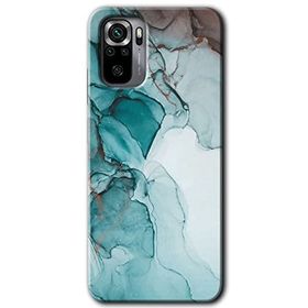 Xiaomi Redmi Note 10 Buzul Mermer Baskılı Uyumlu Silikon Kılıf