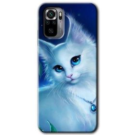 Xiaomi Redmi Note 10 Cat Glance Baskılı Uyumlu Silikon Kılıf