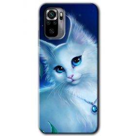 Xiaomi Redmi Note 10 Cat Glance Baskılı Uyumlu Silikon Kılıf
