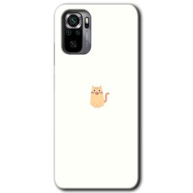 Xiaomi Redmi Note 10 Cat Minimalism Baskılı Uyumlu Silikon Kılıf