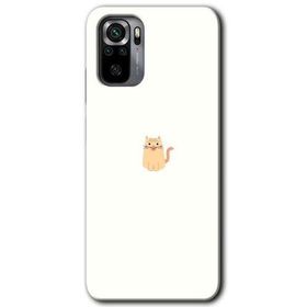 Xiaomi Redmi Note 10 Cat Minimalism Baskılı Uyumlu Silikon Kılıf