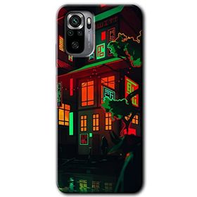 Xiaomi Redmi Note 10 China Street Baskılı Uyumlu Silikon Kılıf