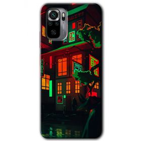Xiaomi Redmi Note 10 China Street Baskılı Uyumlu Silikon Kılıf