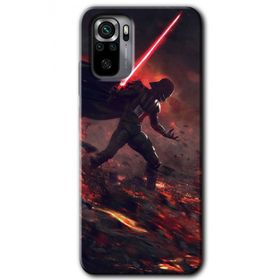 Xiaomi Redmi Note 10 Darh Vader Wars Baskılı Uyumlu Silikon Kılıf
