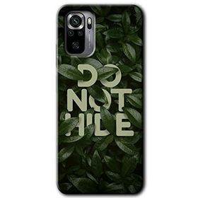 Xiaomi Redmi Note 10 Do Not Hide Baskılı Uyumlu Silikon Kılıf
