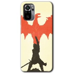 Xiaomi Redmi Note 10 Dragon Hunter 1 Baskılı Uyumlu Silikon Kılıf