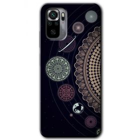 Xiaomi Redmi Note 10 Gezegen Döngüsü Baskılı Uyumlu Silikon Kılıf