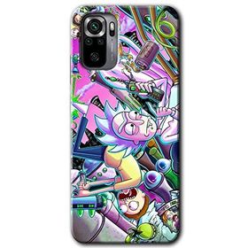 Xiaomi Redmi Note 10 Graffiti Çizgi Film Baskılı Uyumlu Silikon Kılıf