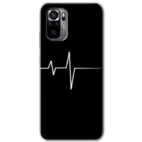 Xiaomi Redmi Note 10 Heart Rytm Baskılı Uyumlu Silikon Kılıf