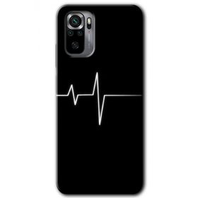 Xiaomi Redmi Note 10 Heart Rytm Baskılı Uyumlu Silikon Kılıf