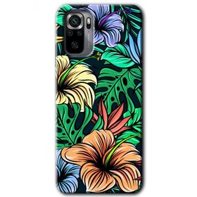 Xiaomi Redmi Note 10 Hibiscus Flowers Baskılı Uyumlu Silikon Kılıf