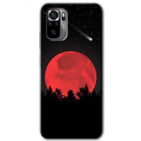 Xiaomi Redmi Note 10 Kanlı Ay Baskılı Uyumlu Silikon Kılıf