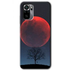 Xiaomi Redmi Note 10 Kanlı Ay Baskılı Uyumlu Silikon Kılıf