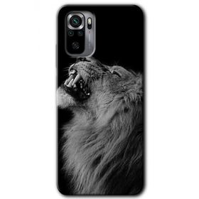 Xiaomi Redmi Note 10 Lion Baskılı Uyumlu Silikon Kılıf
