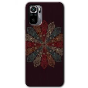 Xiaomi Redmi Note 10 Mandala Flower Wal Baskılı Uyumlu Silikon Kılıf