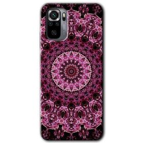 Xiaomi Redmi Note 10 Mandala Patterns Kaleidoscope Baskılı Uyumlu Silikon Kılıf
