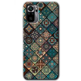 Xiaomi Redmi Note 10 Mat Mandala Baskılı Uyumlu Silikon Kılıf