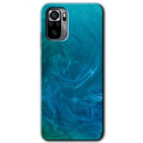 Xiaomi Redmi Note 10 Mavi Aura Baskılı Uyumlu Silikon Kılıf