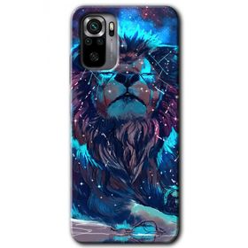 Xiaomi Redmi Note 10 Neon Aslan Baskılı Uyumlu Silikon Kılıf