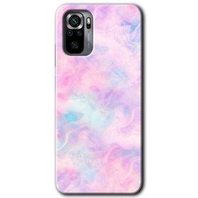 Xiaomi Redmi Note 10 Pembe Duman Baskılı Uyumlu Silikon Kılıf