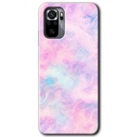 Xiaomi Redmi Note 10 Pembe Duman Baskılı Uyumlu Silikon Kılıf