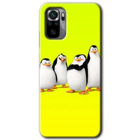 Xiaomi Redmi Note 10 Penguenler Baskılı Uyumlu Silikon Kılıf