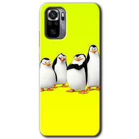 Xiaomi Redmi Note 10 Penguenler Baskılı Uyumlu Silikon Kılıf