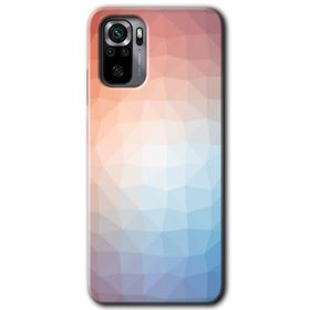 Xiaomi Redmi Note 10 Polygon Graident 3 Baskılı Uyumlu Silikon Kılıf