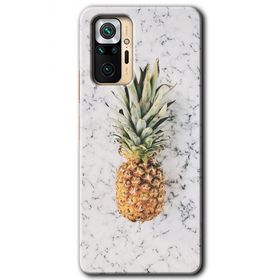 Xiaomi Redmi Note 10 Pro Ananas Baskılı Uyumlu Silikon Kılıf
