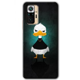 Xiaomi Redmi Note 10 Pro Angry Duck Baskılı Uyumlu Silikon Kılıf