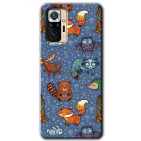 Xiaomi Redmi Note 10 Pro Animals Funny Baskılı Uyumlu Silikon Kılıf