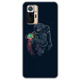 Xiaomi Redmi Note 10 Pro Astronot Kıyafeti Baskılı Uyumlu Silikon Kılıf