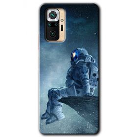 Xiaomi Redmi Note 10 Pro Astronot Yalnızlığı Baskılı Uyumlu Silikon Kılıf