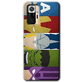 Xiaomi Redmi Note 10 Pro Avengers 1 Baskılı Uyumlu Silikon Kılıf