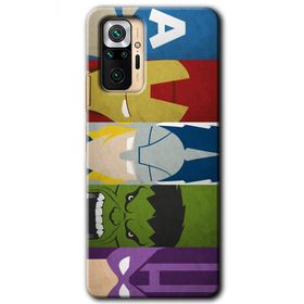 Xiaomi Redmi Note 10 Pro Avengers 1 Baskılı Uyumlu Silikon Kılıf