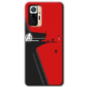 Xiaomi Redmi Note 10 Pro Avengers Tower Baskılı Uyumlu Silikon Kılıf