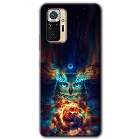 Xiaomi Redmi Note 10 Pro Ballı Baykuş Baskılı Uyumlu Silikon Kılıf