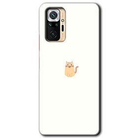 Xiaomi Redmi Note 10 Pro Cat Minimalism Baskılı Uyumlu Silikon Kılıf