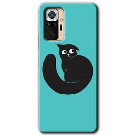 Xiaomi Redmi Note 10 Pro Cat Vector Baskılı Uyumlu Silikon Kılıf