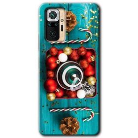 Xiaomi Redmi Note 10 Pro Christmas Baskılı Uyumlu Silikon Kılıf
