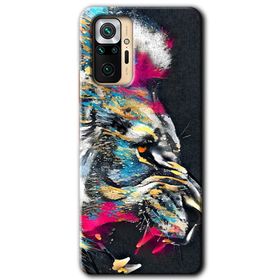 Xiaomi Redmi Note 10 Pro Colorfull Aslan Baskılı Uyumlu Silikon Kılıf