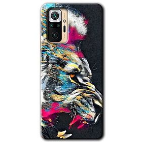 Xiaomi Redmi Note 10 Pro Colorfull Aslan Baskılı Uyumlu Silikon Kılıf