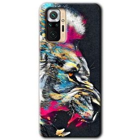 Xiaomi Redmi Note 10 Pro Colorfull Aslan Baskılı Uyumlu Silikon Kılıf