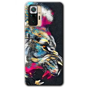 Xiaomi Redmi Note 10 Pro Colorfull Aslan Baskılı Uyumlu Silikon Kılıf