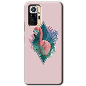Xiaomi Redmi Note 10 Pro Flamingo Baskılı Uyumlu Silikon Kılıf