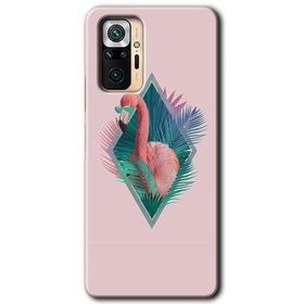 Xiaomi Redmi Note 10 Pro Flamingo Baskılı Uyumlu Silikon Kılıf