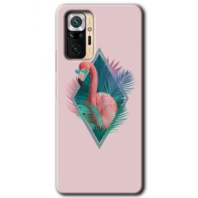 Xiaomi Redmi Note 10 Pro Flamingo Baskılı Uyumlu Silikon Kılıf