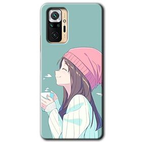 Xiaomi Redmi Note 10 Pro Happy Girl Baskılı Uyumlu Silikon Kılıf